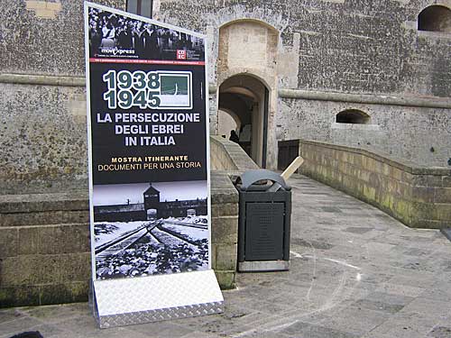 Mostra al Castello venerd 26 gennaio per ricordare la persecuzione e lo sterminio degli ebrei e per celebrare il Giorno della Memoria