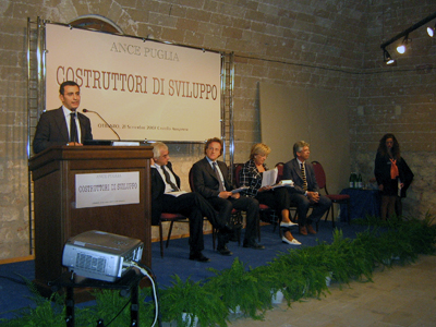 Costruttori di sviluppo Workshop dell Ance Puglia lo scorso 21 settembre nel Castello di Otranto