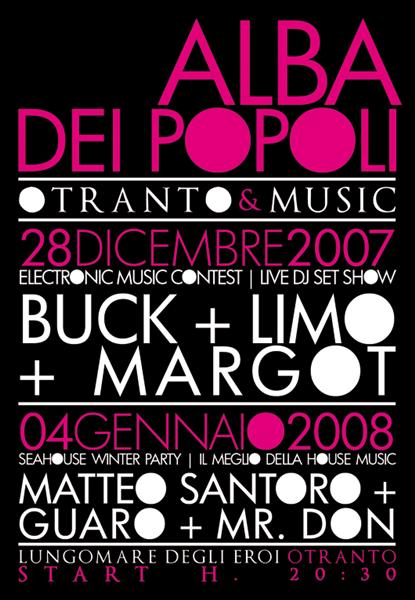 Il 28 dicembre Otranto Music e il 4 gennaio Seahouse Winter Party all insegna della musica e dei giovani