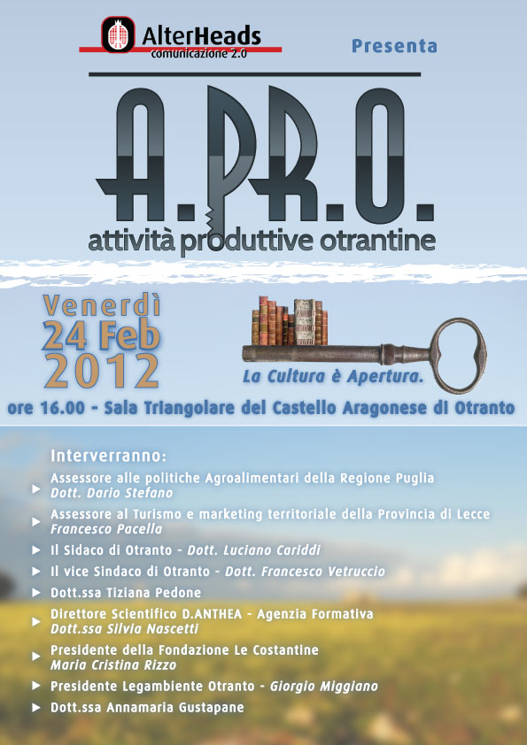 A PR O attivit produttive otrantine La Cultura Apertura
