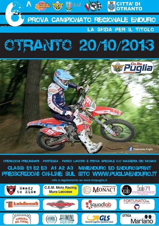 6 prova del Campionato Regionale Enduro FM 2013