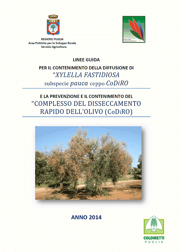 Contenimento della diffusione di Xylella Fastidiosa