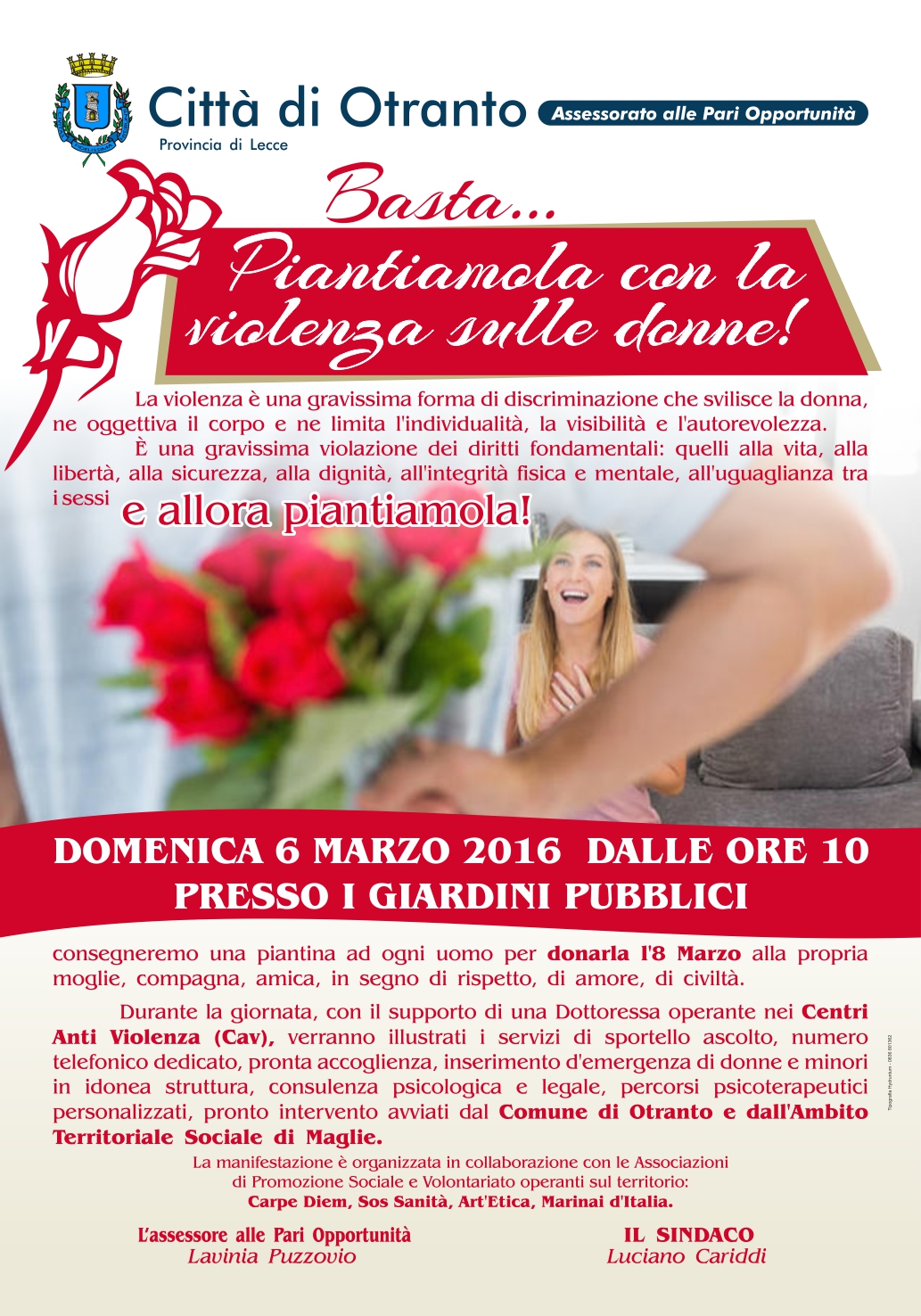 Basta Piantiamola con la violenza sulle donne