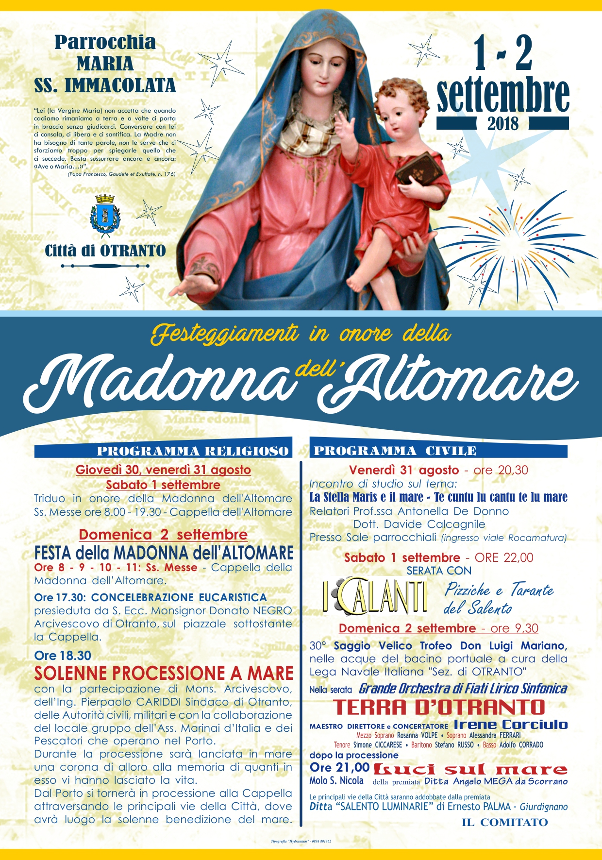 Festeggiamenti in onore della Madonna dell Altomare